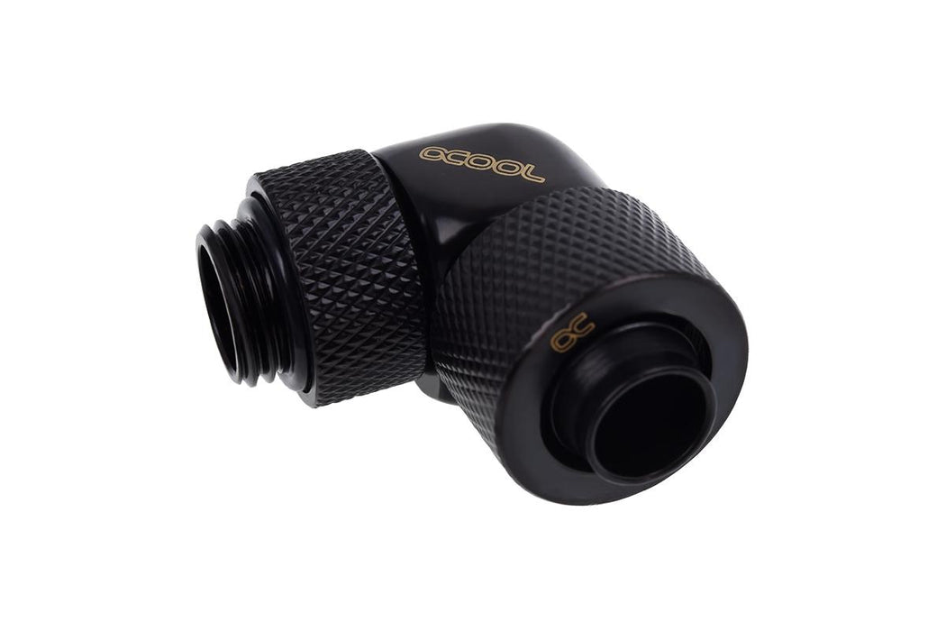 Alphacool Eiszapfen fitting, Extension, 90°, 13/10mm, G1/4, Matt black