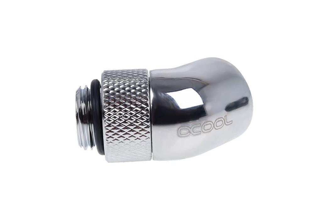 Angle adapter Alphacool Eiszapfen, 45°, G1/4 external to G1/4 internal thread, Silver