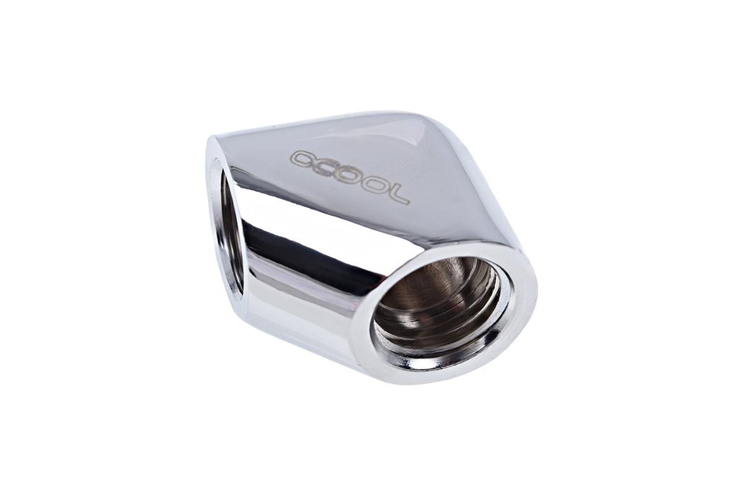 Rotating L-connector Alphacool Eiszapfen, G1/4 AG auf G1/4 IG, Silver