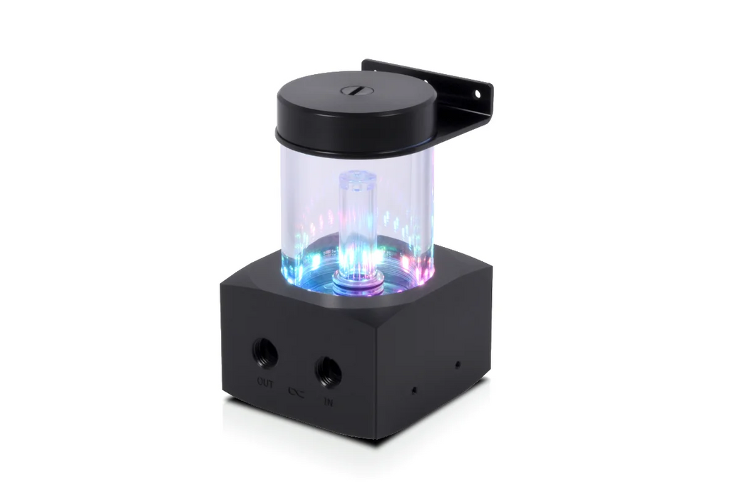 Alphacool Core 100 Aurora pump tank with APEX pump