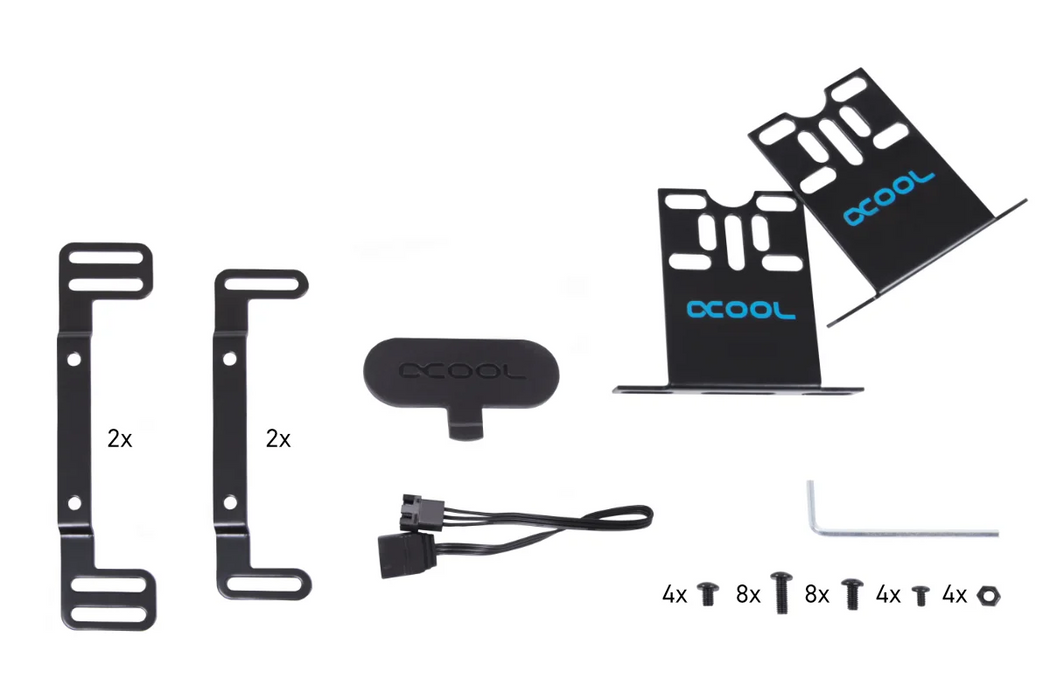 Alphacool Core 100 Aurora pump tank with APEX pump
