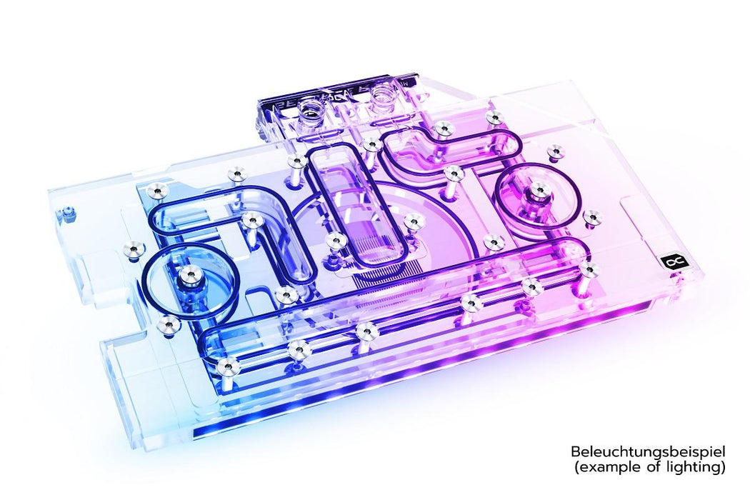 Water block for video card Alphacool Eisblock Aurora Acryl GPX-N RTX 3070 TUF/DUAL with Backplate