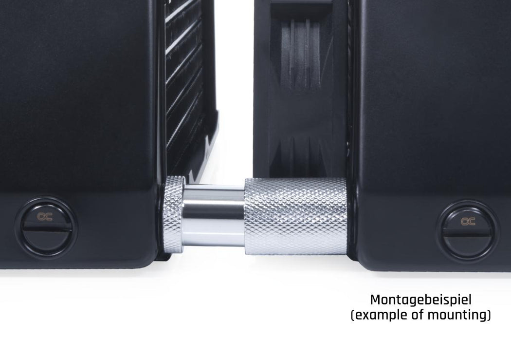 D-Plug Alphacool ES, 31.5mm, G1/4 AG auf G1/4 AG, Silver
