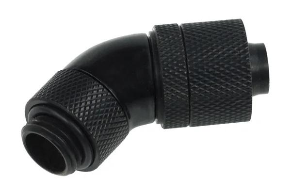 Alphacool Compression Fitting, 13/10 - G1/4, 45°, Swivel, Matt Black