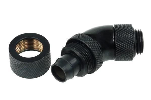 Alphacool Compression Fitting, 13/10 - G1/4, 45°, Swivel, Matt Black