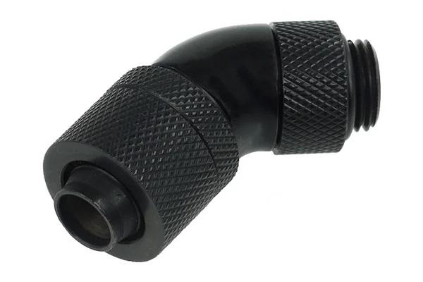Alphacool Compression Fitting, 13/10 - G1/4, 45°, Swivel, Matt Black