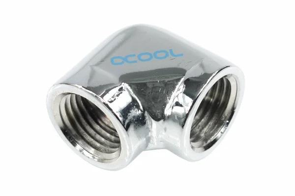 L-connector Alphacool HF, Internal thread G1/4 - G1/4, 90°, Chrome