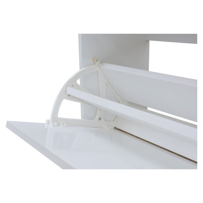 SHOE CABINET WITH 4 DOORS WHITE GLOSS 64X26X159 CM. ALPI