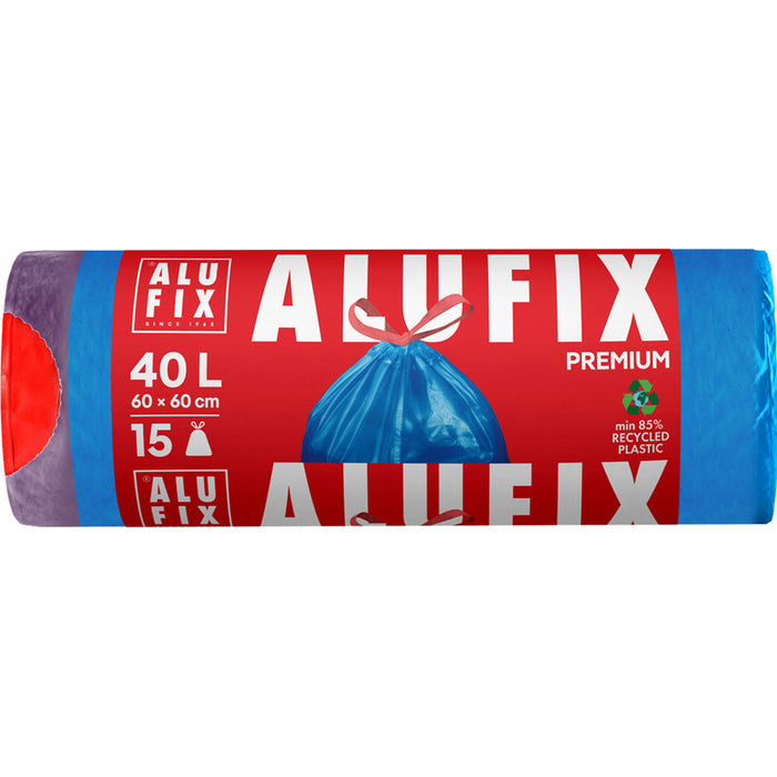 GARBAGE BAGS 40L 15PCS LDPE ALUFIX PREMIUM