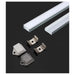 ALUMINUM PROFILE FOR LED STRIP 2M 15.5X5.9MM MAT V-TAC - LED ленти и аксесоари<<<Вътрешно осветление<<<Мебели и
