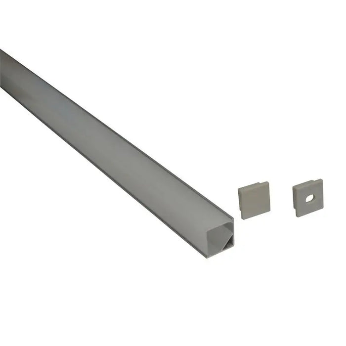 ALUMINUM PROFILE FOR LED STRIP CORNER COVER MAT 1M D-IL - LED ленти и аксесоари<<<Вътрешно осветление<<<Мебели и