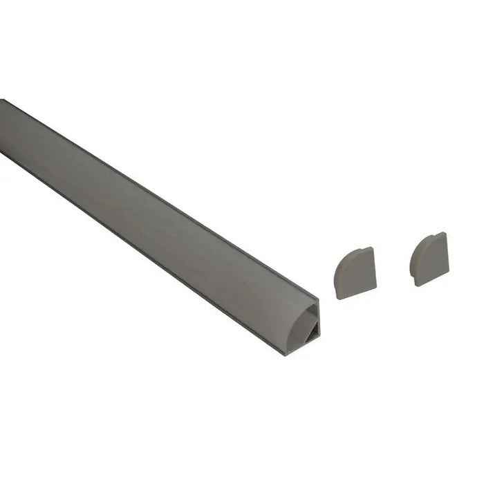 ALUMINUM PROFILE FOR LED STRIP CORNER ROUND COVER MAT 2M D-IL - LED ленти и аксесоари<<<Вътрешно осветление<<<Мебели и