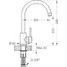 ALVEUS KATI KITCHEN MIXER GRAY - Смесители за кухня<<<Кухня<<<Praktiker&&&Кухненски смесители<<<Кухня<<<Technopolis