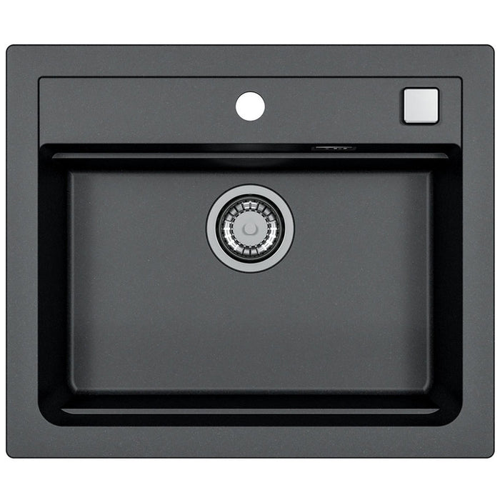 GRANITE KITCHEN SINK ALVEUS ATROX 30 59X50X19.5 CM. BLACK