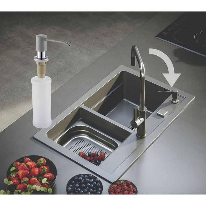 KITCHEN DISPENSER WITH PVC CONTAINER ALVEUS CALLAS GRAY