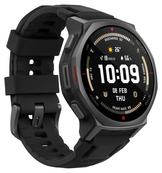 Amazfit T-Rex 3 Pro NFC, 44mm with Silicone Strap, Tactical Black EU W2548GL5N