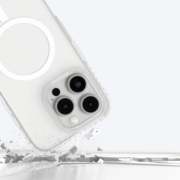 AmazingThing Titan Pro Mag Case with Magnetic Ring for iPhone 16 Pro Max - Transparent - Cell phone cases