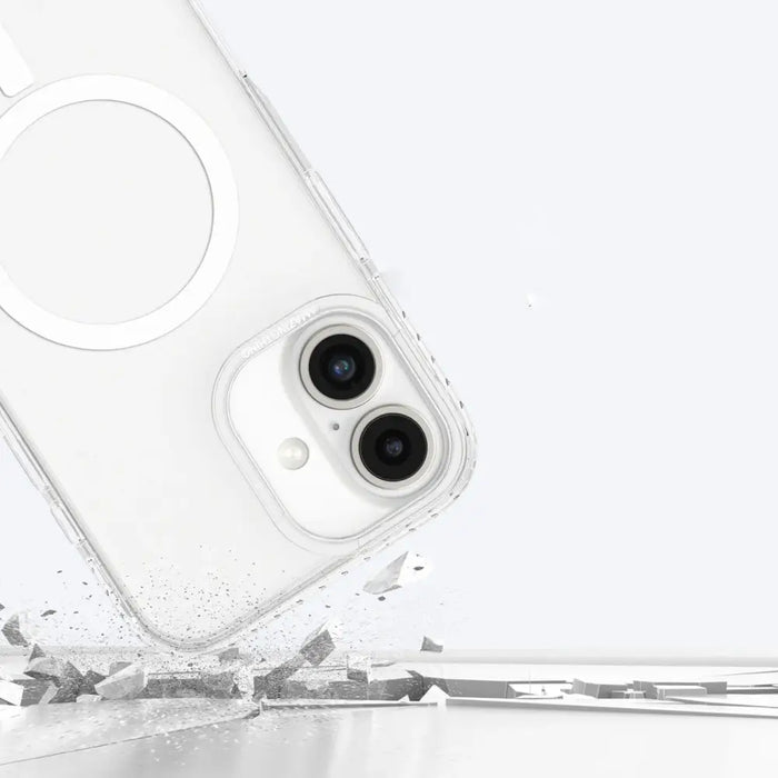 AmazingThing Titan Pro Mag Case with Magnetic Ring for iPhone 16 Plus - Transparent - Cell phone cases