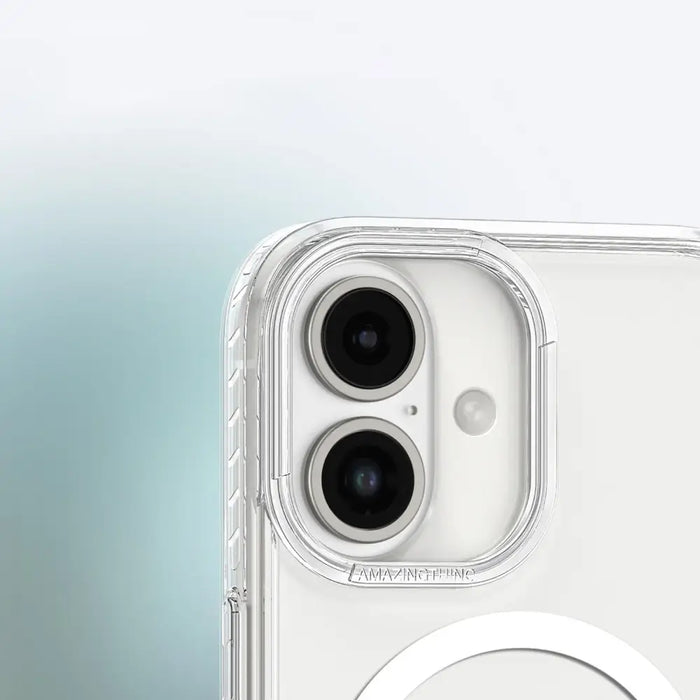 AmazingThing Titan Pro Mag Case with Magnetic Ring for iPhone 16 Plus - Transparent - Cell phone cases
