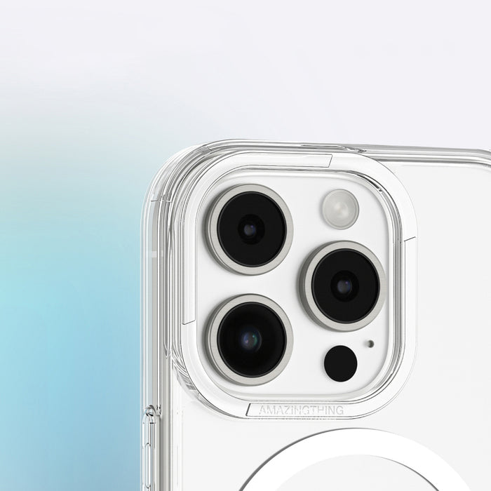 AmazingThing Minimal Mag Case with Magnetic Ring for iPhone 16 Pro - Transparent
