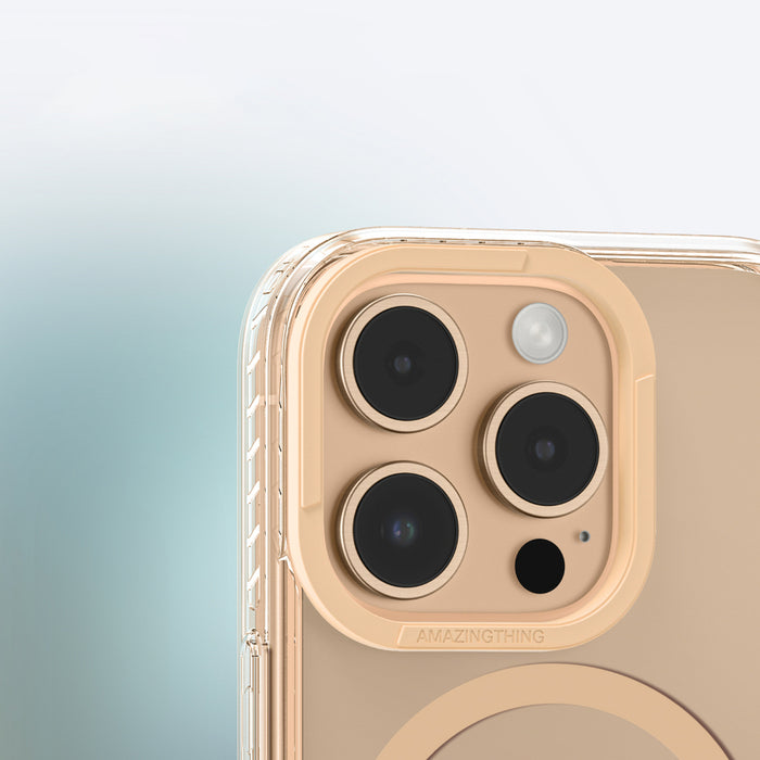 AmazingThing Titan Pro Mag Case with Magnetic Ring for iPhone 16 Pro - Rose Gold