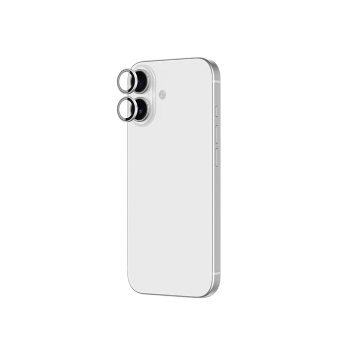 AmazingThing Lens Glass for iPhone 17 with Silver Aluminum Frame