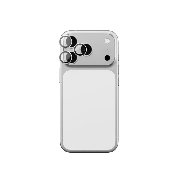 AmazingThing Lens Glass for iPhone 17 Pro / Pro Max with Silver Aluminum Frame