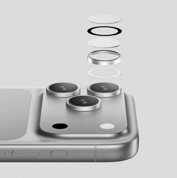 AmazingThing Lens Glass for iPhone 17 Pro / Pro Max with Black Aluminum Frame