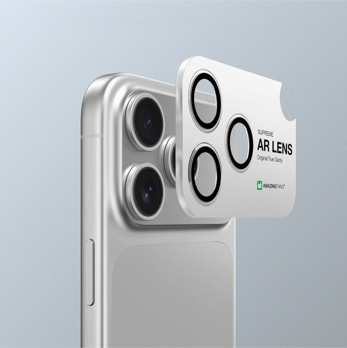 AmazingThing Sapphire Camera Glass for iPhone 17 Pro / Pro Max - with Clear Frame