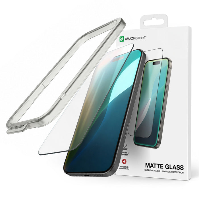 AmazingThing Radix Matte Tempered Glass for iPhone 17