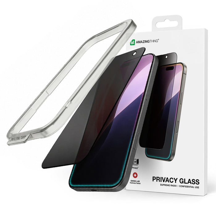 AmazingThing Titan Privacy FusionFilter 7 Privacy Tempered Glass for iPhone 17
