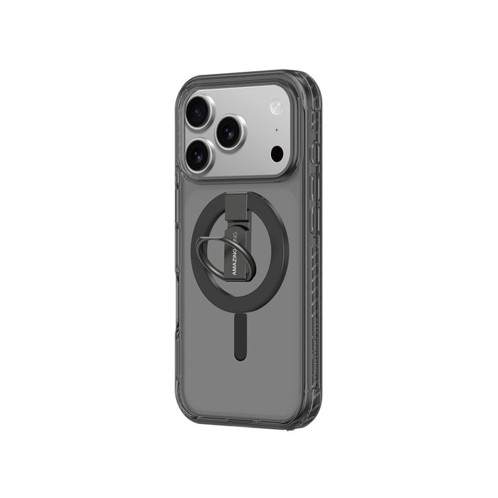 AmazingThing Titan Pro Grip Ring Set Case for iPhone 17 Pro Compatible with MagSafe - Black