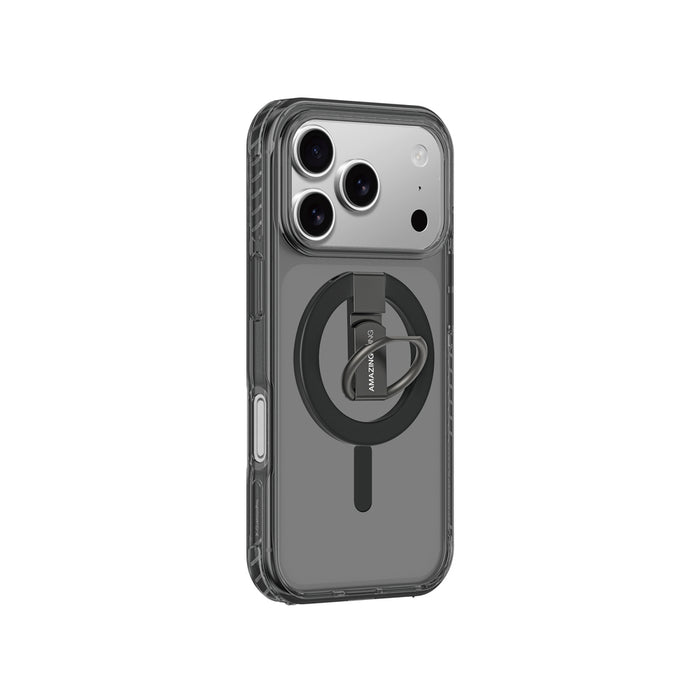 AmazingThing Titan Pro Grip Ring Set Case for iPhone 17 Pro Max Compatible with MagSafe - Black