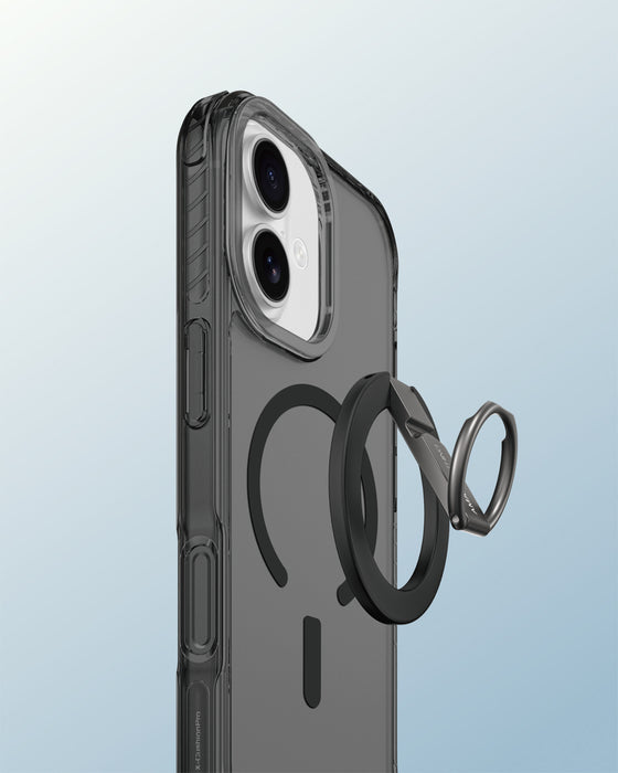 AmazingThing Titan Pro Grip Ring Set Case for iPhone 17 Compatible with MagSafe - Black