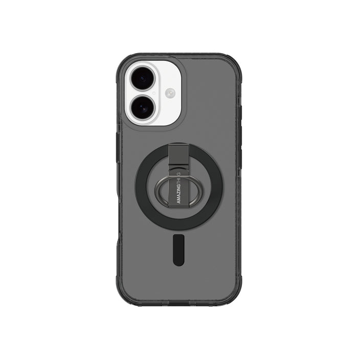 AmazingThing Titan Pro Grip Ring Set Case for iPhone 17 Compatible with MagSafe - Black