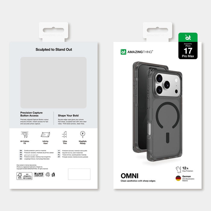 AmazingThing Omni Case for iPhone 17 Pro Max Compatible with MagSafe - Black