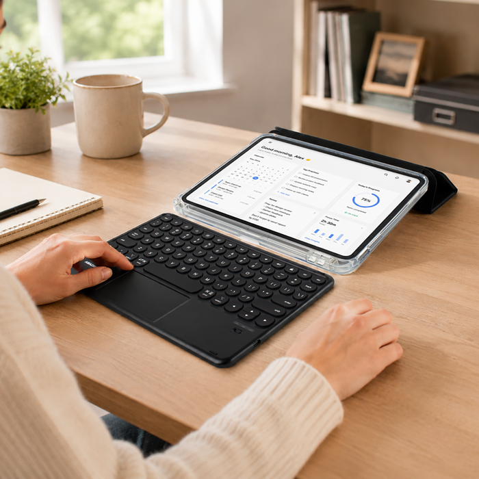 AmazingThing Minimal Case Keylite Combo Keyboard Case for iPad Air 13" M2/M3/M4 (2024/2025/2026) - Black