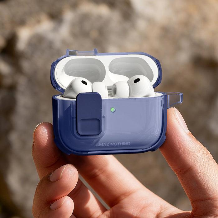 AmazingThing Titan Pro Mag Case Clear for AirPods Pro 3 - Blue