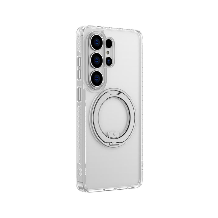 AmazingThing Titan Pro MagSpin Drop Proof Case for Samsung S26 Ultra Compatible with MagSafe - Clear