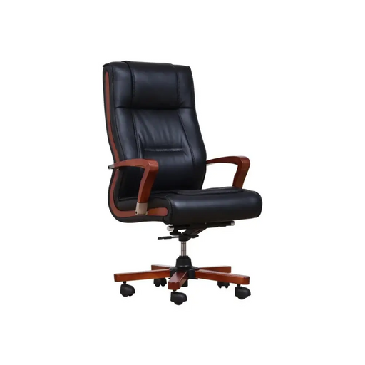 AMBASSADOR leather armchair black - Office armchairsFOE-BIU<<<ArmchairsFOE<<<ActionPL