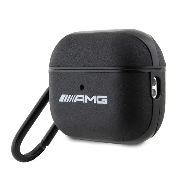 AMG AMAP2SLWK AirPods Pro 2 (2022/2023) cover black/black Leather White Logo - Cell phone cases and covers<<<HurtelXML