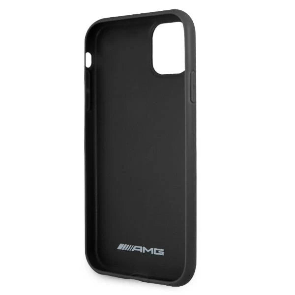 AMG AMHCN61DOLBK iPhone 11 6,1’’ czarny/black hardcase Leather Hot Stamped - Cell phone cases and covers<<<HurtelXML