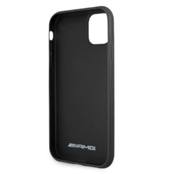 AMG AMHCN61GSEBK iPhone 11 6.1 ’black / black hardcase Leather Debossed Lines - Cell phone cases and covers<<<HurtelXML