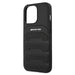 AMG AMHCP13XGSEBK iPhone 13 Pro Max 6,7’’ czarny/black hardcase Leather Debossed Lines - Cell phone cases