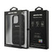 AMG AMHCP14XGSEBK iPhone 14 Pro Max 6,7 ’black / black hardcase Leather Debossed Lines - Cell phone cases