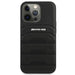 AMG AMHCP14XGSEBK iPhone 14 Pro Max 6,7 ’black / black hardcase Leather Debossed Lines - Cell phone cases