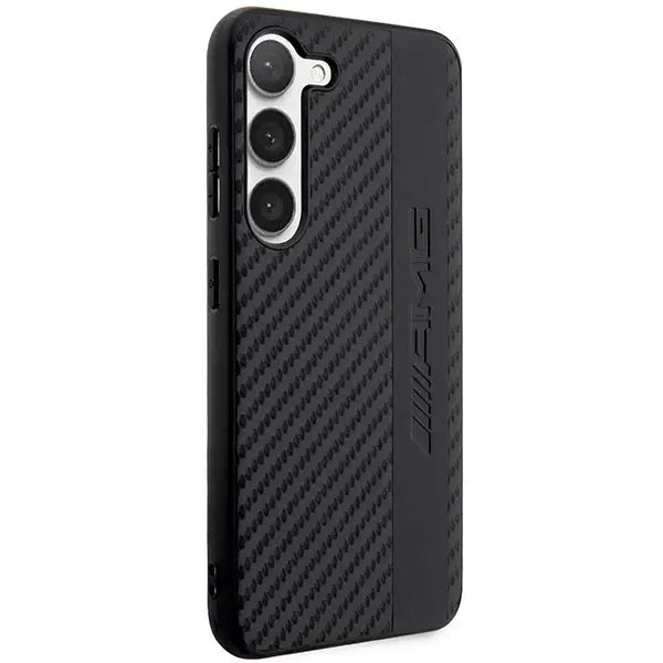 AMG AMHCS23SBLSCA S23 S911 black/black hardcase Carbon Stripe&Embossed - Cell phone cases and covers<<<HurtelXML