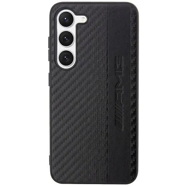 AMG AMHCS23SBLSCA S23 S911 black/black hardcase Carbon Stripe&Embossed - Cell phone cases and covers<<<HurtelXML