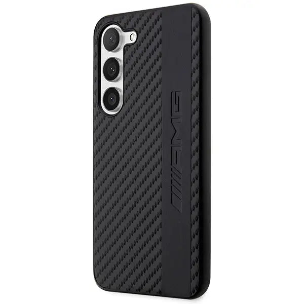 AMG AMHCS23SBLSCA S23 S911 black/black hardcase Carbon Stripe&Embossed - Cell phone cases and covers<<<HurtelXML