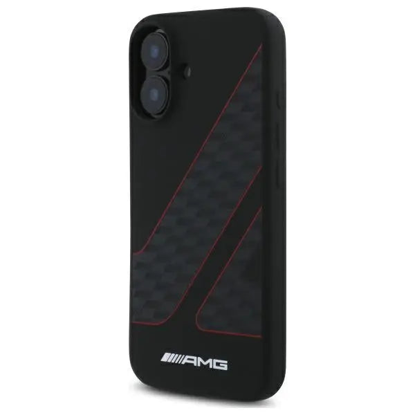 AMG Checkered Flag Pattern MagSafe iPhone 16 Case - Black - Cell phone cases and covers<<<HurtelXML